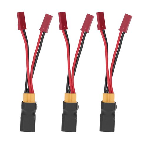Cable Xt30 Vers Jst Male Femelle Vers Femelle, Fil En Silicone, Connecteur Esc Pour Batterie Rc, Pour Bateau, Avion, Voiture, 3 Pieces-Loire-Lever