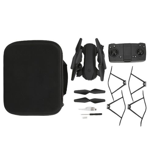 Mini Drone Pour Enfants, Double Camera 4k, Quadricoptere Rc Pliable, Jouet Compatible Avec Le Mode Sans Tete, Noir