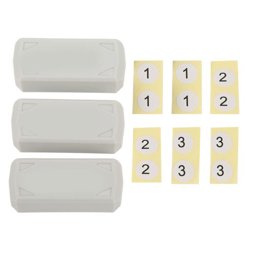 Lot De 3 Caches Anti-Poussiere Pour Batterie De Drone, Port Tpu, Bouchon De Protection Etanche Pour Mini 3 Pro, Gris