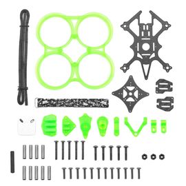 Cadre De Rack Inverse De 2,5 Pouces, Empattement De 112 Mm, Accessoires Pour Drone Avec Anneau De Protection Anti-Collision Abs Pour Monsterrc, Vert