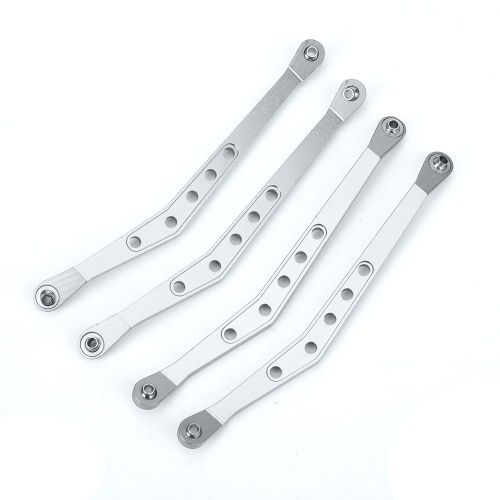 Bras De Suspension Superieurs En Alliage D'aluminium, Accessoire De Voiture Telecommandee Pour Chenille Rc 1/10 Axial 90018, Argent-Loire-Lever