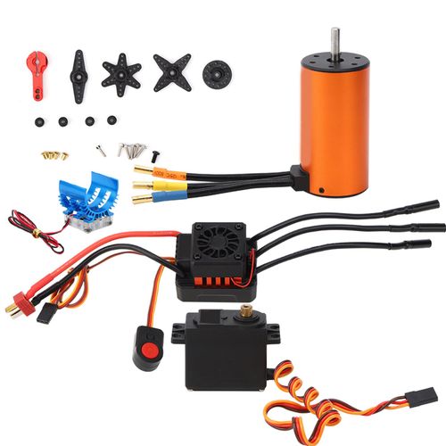 Controleur Sans Balais 80 A, Moteur Sans Balais 3670, Servomoteur M1500 15 Kg, Accessoire De Piece Rc (Servo 80a3670-2050kv15kg)-Loire-Lever