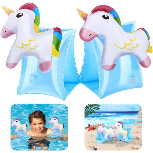 Brassard De Natation Gonflable Pour Enfants, Brassard Gonflable Licorne, Bracelets De Natation Pour Enfants, Brassards De Natation Gonflables Pour Enfants De 2 À 8 Ans, Apprendre À Nager