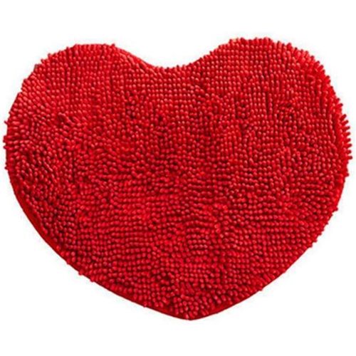 Tapis de bain antidérapant, poils longs, microfibre, chenille, H