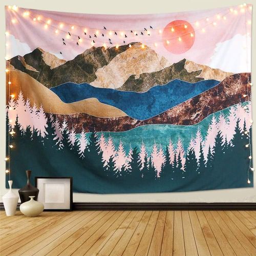 Tapisserie Murale Soleil Et Lune, Mandala Indien, Bohème, Hippie, Décoration Murale Pour Chambre À Coucher, Salon, Serviette De Plage