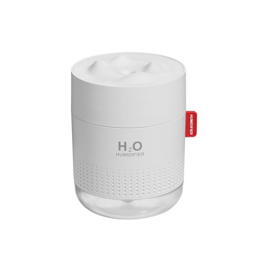 Humidificateur d'air, 500 ml, silencieux, ultrasonique, 2 modes de brumisation, LED, arrêt automatique, sans eau, pour la maison, le bureau, le salon, la chambre de bébé ou d'enfant