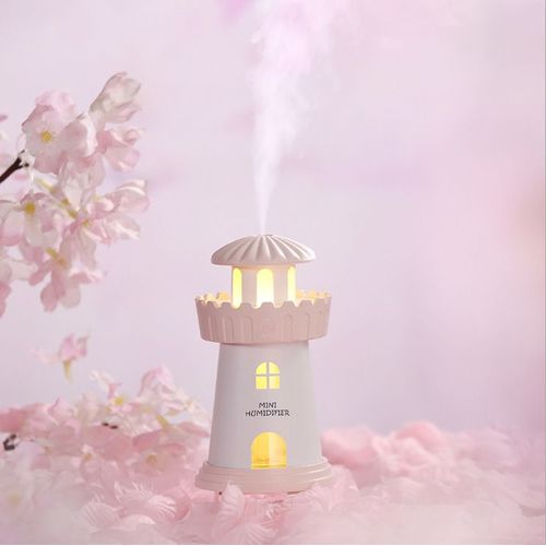 Humidificateur d'air USB en forme de rosier, petit modèle de phare, veilleuse, diffuseur d'huiles essentielles pour la maison
