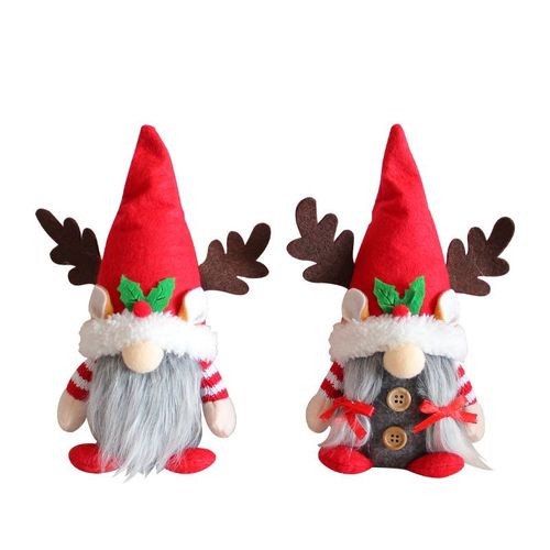 Lot de 2 nains de Noël en peluche avec clochette, figurines suédoises faites à la main, elfes suédois, décorations de Noël, cadeaux pour la maison