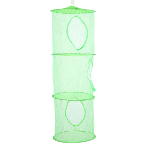 Filet De Rangement Vert Pour Enfants, Panier En Maille Pliable, Rangement Suspendu Pour Jouets En Peluche, Petits Vêtements, Lingerie, Chaussettes-Générique