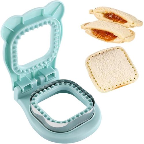 Coupe-Sandwich Et Scelleur Moule À Sandwich Carré (Bleu) Coupe-Sandwich Coupe-Sandwich Pour Biscuits Pain Aux Biscuits Sandwich