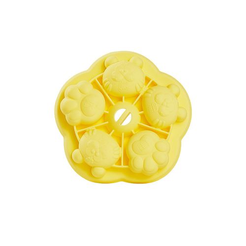 (Jaune) Moule En Silicone En Forme De Tigre De Dessin Animé, Moule À Chocolat, Moule À Pain, Moule À Gâteau Fondant, Moule De Cuisson