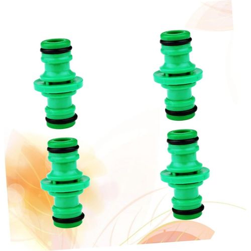 Lot de 4 raccords rapides pour tuyaux, double raccord pour tuyaux, raccord rapide pour tuyaux, buse d'arrosage goutte-à-goutte