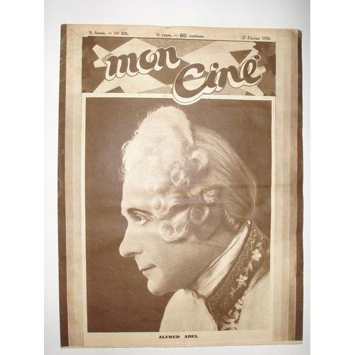 Mon Ciné N°419 1930  N° 419 : Alfred Abel