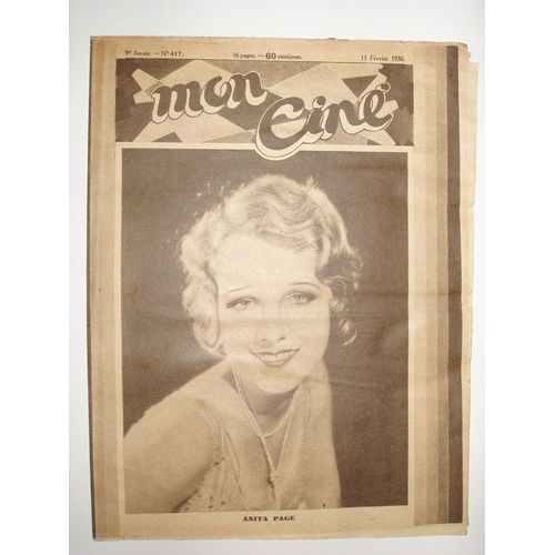 Mon Ciné Anita Page  N° 417 : Anita Page