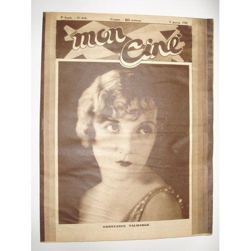 Mon Ciné Constance Tatmadge  N° 412 : Constance Talmadge