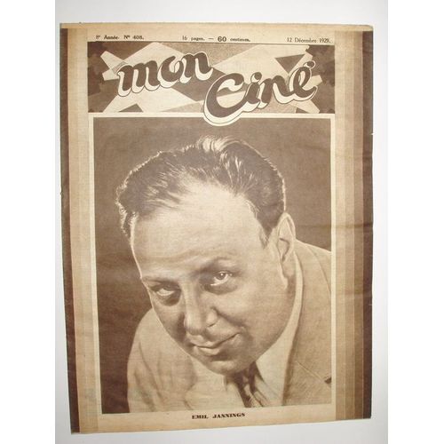 Mon Ciné Emil Jannings  N° 408 : Emil Jannings