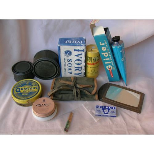 Ww2 Us Lot 11 Éléments D'Hygiène/Divers Du Soldat Militaire Américain ( 39-45 ) Lot 8