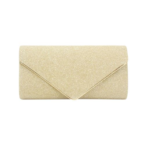 Pochette de soirée pour femme, style enveloppe à paillettes dorées brillantes, pochettes chics avec chaîne, sac à main bandoulière, sac fourre-tout pour bal de mariage