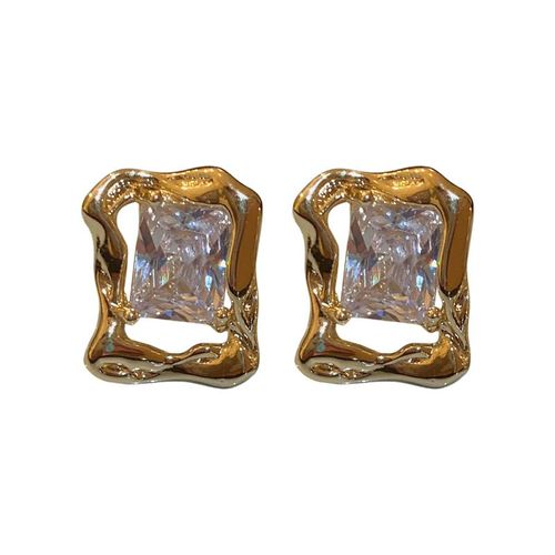 Paire De Boucles D'oreilles En Zircon, Design Baroque, Tendance, Individualité, Cadeau De Vacances Pour Votre Petite Amie