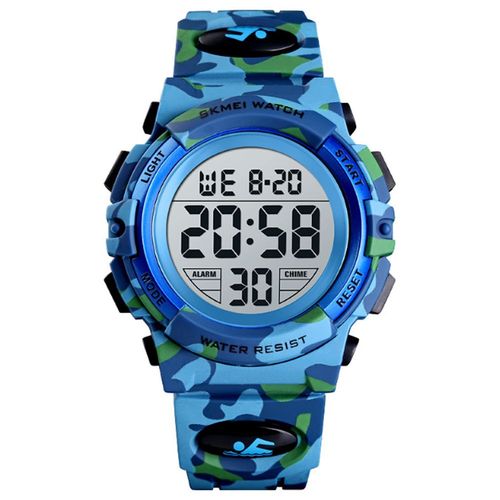 (Bleu Clair) Montre De Plongée Numérique Avec Réveil Jouet De Sport Cadeau De Noël Pour Enfants De 3 À 12 Ans
