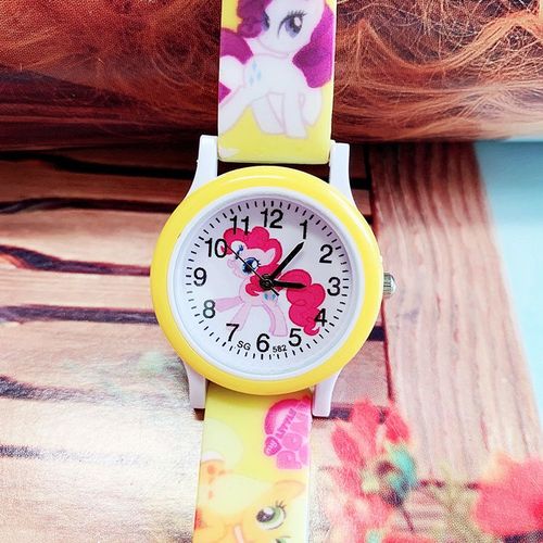 1 Montre Pour Enfant (Jaune, My Little Pony), Bracelet Étanche