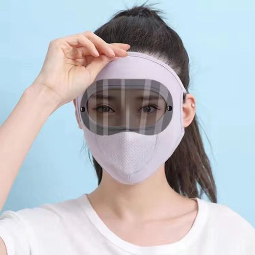 Lot De 2 Cagoules Grises Pour Femme, Protection Solaire, Rafraîchissantes, Avec Boucles D'oreilles, Respirantes