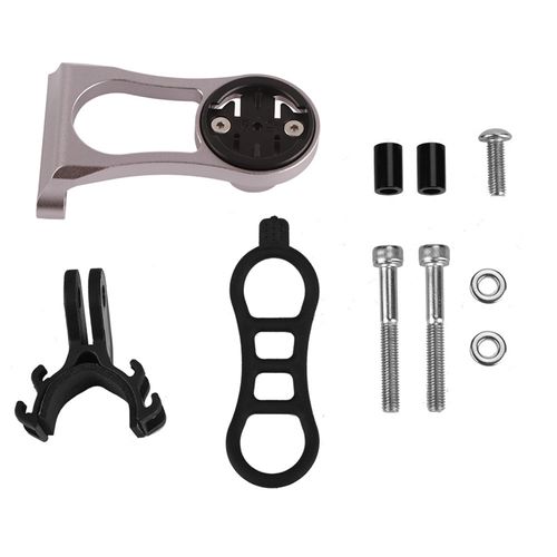 Support D'extension En Alliage D'aluminium Pour Compteur Kilometrique De Velo Garmin (Titane)