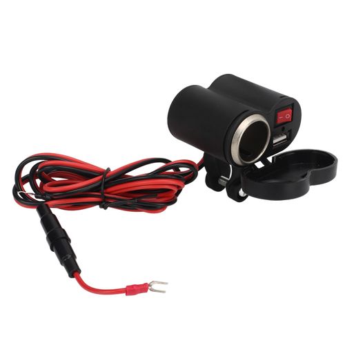 Allume-Cigare Universel Pour Moto 12 V-45 V, Etanche A La Poussiere, Extension Usb, Prise Allume-Cigare