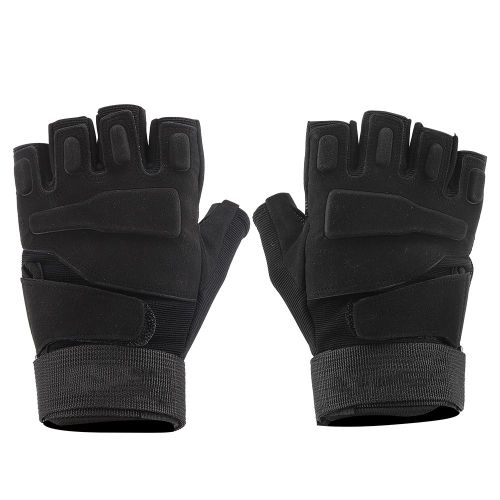 Gants Demi-Doigts Black Eagle Pour Hommes, Pour Sports De Plein Air, Fitness, Escalade, Sports Militaires, Antiderapants (Gants Demi-Doigts M)