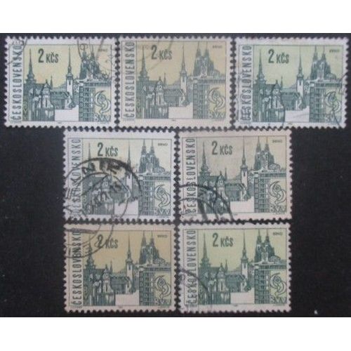 Tchecoslovaquie N°1445 X 7 Oblitéré