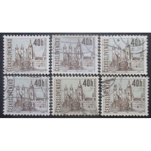Tchecoslovaquie N°1519 X 6 Oblitéré