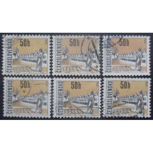 Tchecoslovaquie N°1520 X 6 Oblitéré