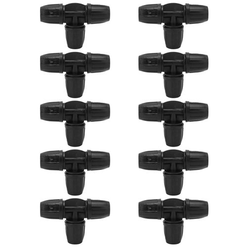 Lot de 10 raccords de tuyau canneles 8/11 avec verrouillage pour irrigation goutte a goutte de jardin