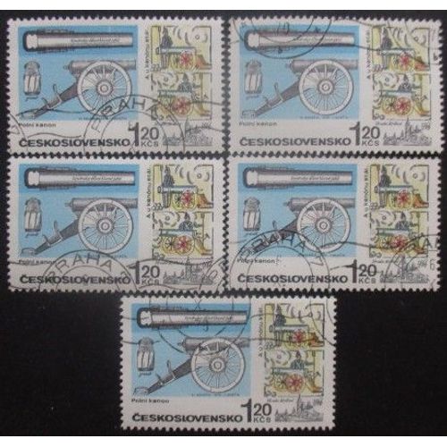 Tchecoslovaquie N°1792 X 5 Oblitéré
