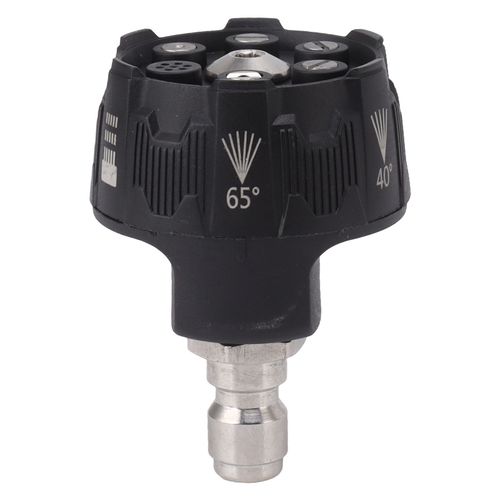 Buse de pulverisation pour nettoyeur haute pression 6 en 1, buse multifonctionnelle reglable, interface de prise 1/4, embout de connexion noir