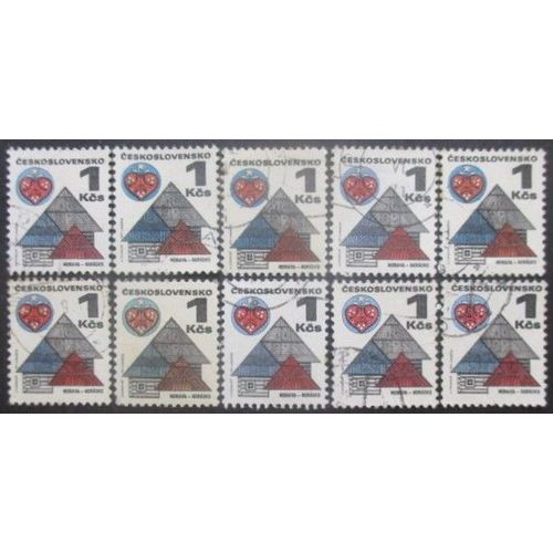 Tchecoslovaquie N°1831 X 10 Oblitéré