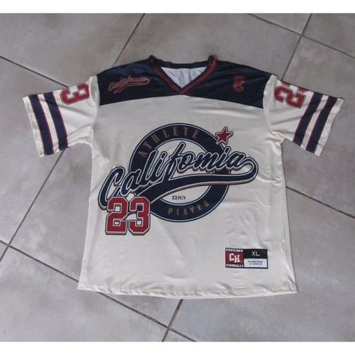 Tshirt Maillot Style Sport California Pour Femme, Taille M Oversize.