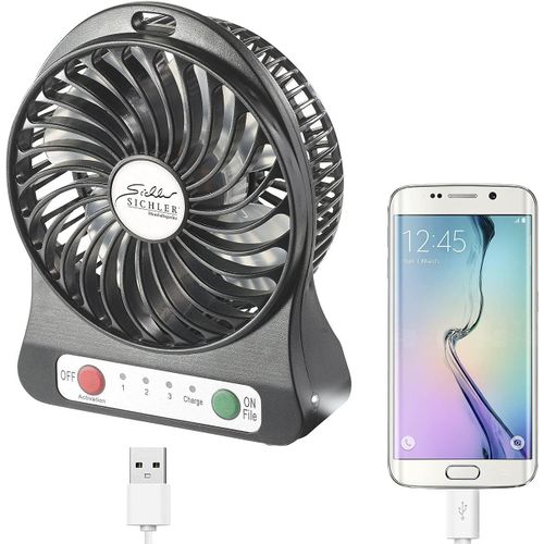 asas-Ventilateur De Table 3 En 1 Sans Fil Avec Fonction Batterie D'Appoint