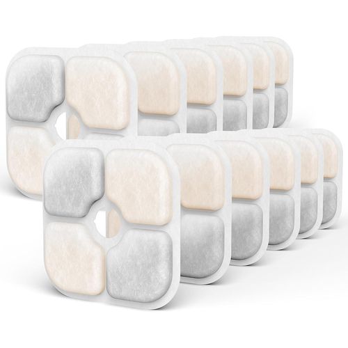 Asas-12 Paquets De Filtres Pour Fontaines À Eau Pour Chats,Compatibles Avec La Fontaine Pour Animaux De Compagnie Catit Pixi. Gardez Votre Chat En Bonne Santé Et Hydraté.
