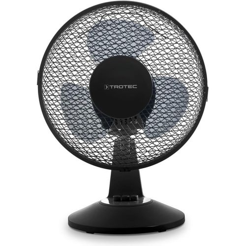 asas-Ventilateur De Table Tve 11-25 Watts,Oscillant À 80°,2 Vitesses,Ø 23 Cm,Très Silencieux,Noir
