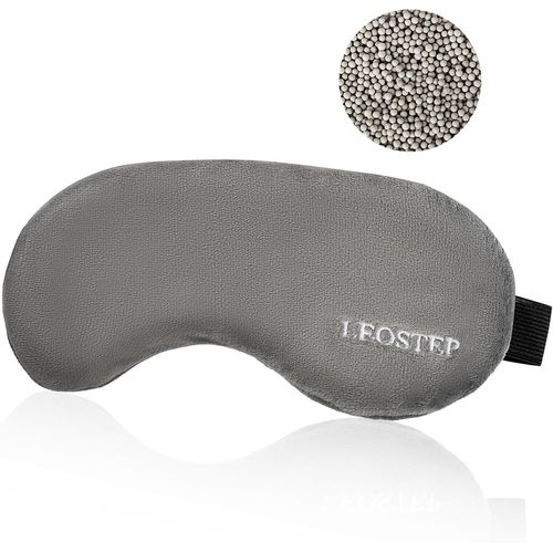 Asas-Masque De Sommeil Lesté Pour Homme Et Femme Avec Sangle Réglable Contre Les Cernes,Les Maux De Tête,Les Yeux Gonflés Et Fatigués,Rafraîchissant Et Chaud