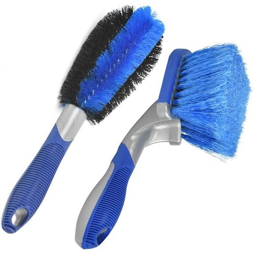 Asas-Lot De 2 Brosses Pour Jantes Et Pneus De Voiture Pour Nettoyage De Jantes De Voiture