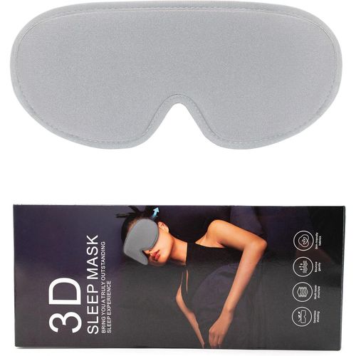 Asas-Masque De Sommeil Pour Homme Et Femme-99 % Bloquant La Lumière-Oreilles 3d Et Bande Élastique Réglable Avec Mousse À Mémoire De Forme-Pour Les Voyages Et La Chambre À Coucher