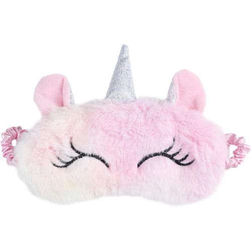 Asas-Masque Pour Les Yeux Licorne En Peluche Douce Avec Dos En Soie 3d Pour Les Yeux Pour Filles,Femmes,Hommes,Enfants (Rose)