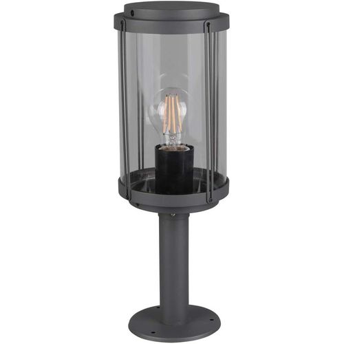 Asas-Leuchten Tanaro 502360142 Lampadaire D'extérieur En Aluminium Moulé Sous Pression Anthracite Et Plastique Transparent