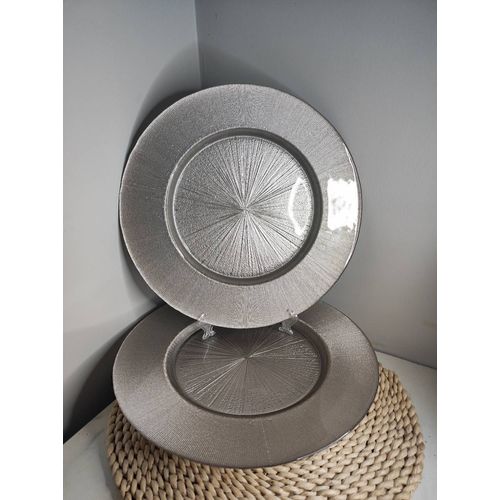Sous Assiettes Plates Argenté
