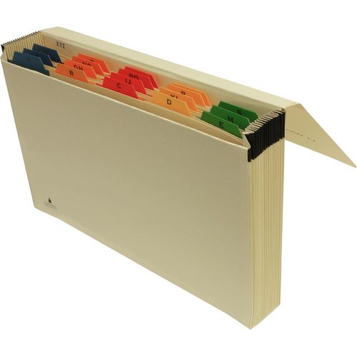 Asas-Trieur À Soufflet En Manille Avec Index Alphabétique En Mylar Multicolore