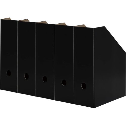 Asas-Landré 400172255 Lot De 5 Porte-Documents A4 Noir Largeur 10,5 Cm