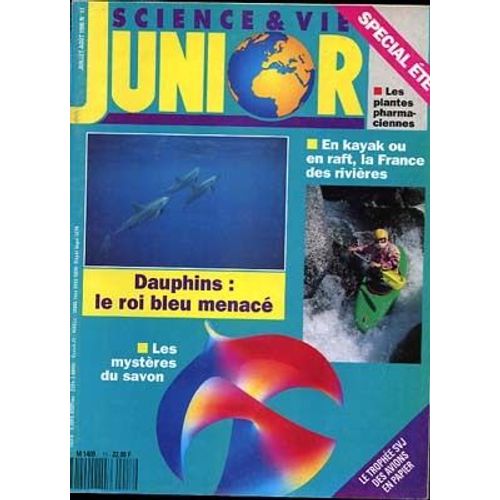 Science Et Vie Junior N° 17 : Dauphins: Le Roi Bleu Menacé