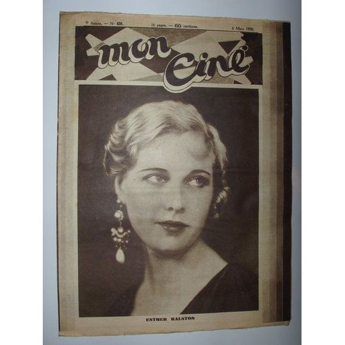 Mon Ciné  N° 420 : Esther Ralston